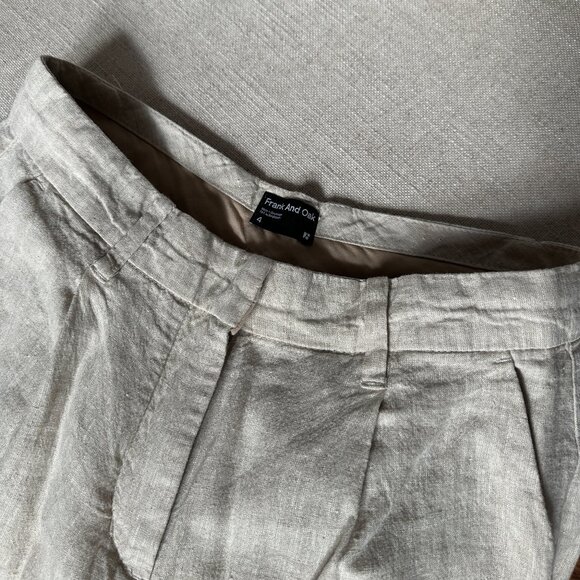 Frank & Oak Linen Shorts - Picture 2 of 4